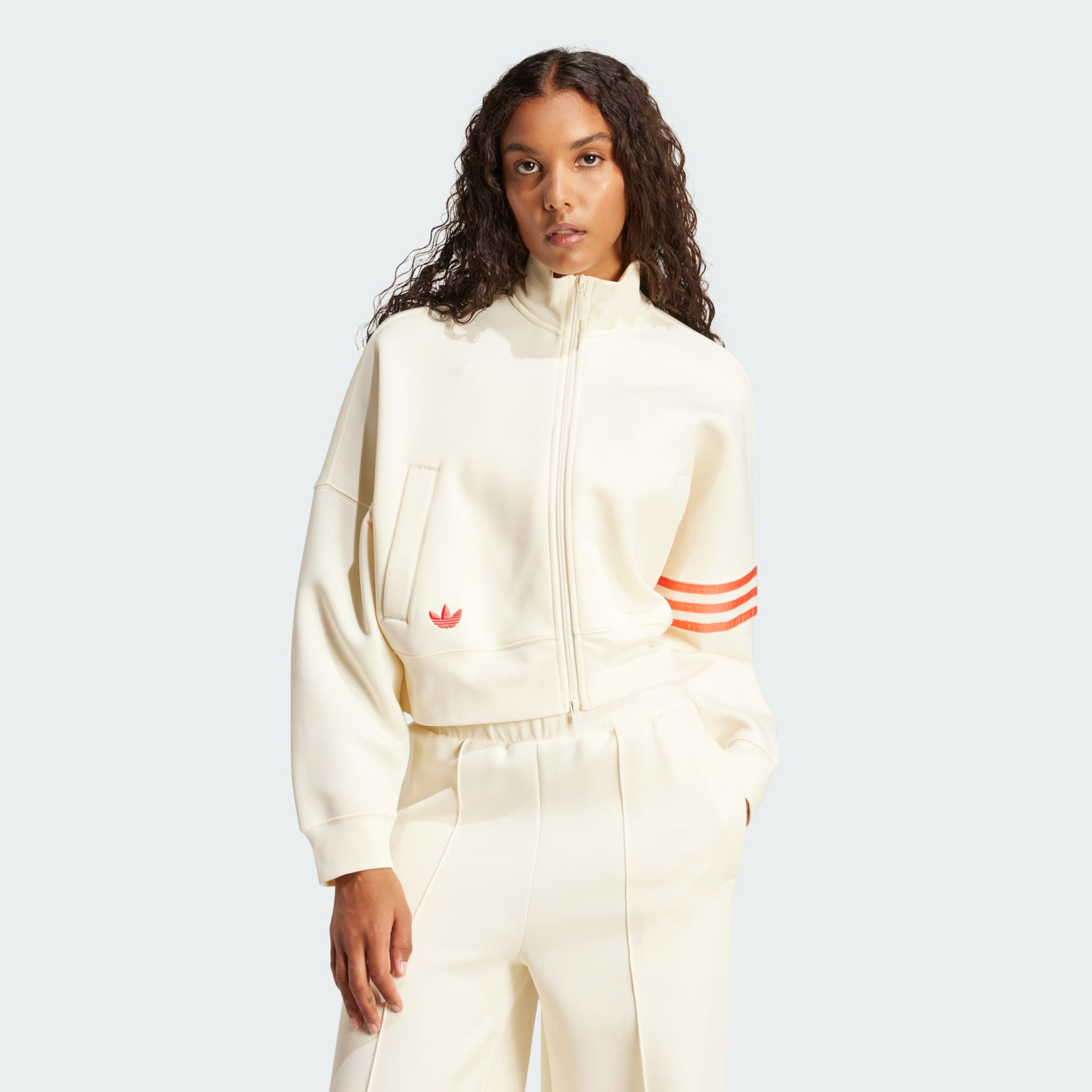 ADIDAS ORIGINALS Zip-Up Hoodie 'Neuclassics' in White