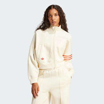 ADIDAS ORIGINALS Кофта на молнии 'Neuclassics' в Белый: спереди