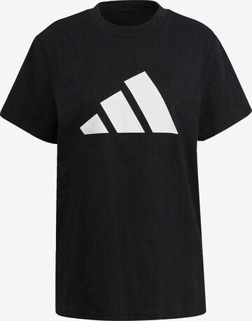 T-shirt fonctionnel ADIDAS PERFORMANCE en noir : devant