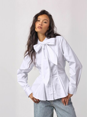 co'couture - Camiseta ' PoppyCC ' en blanco: frente