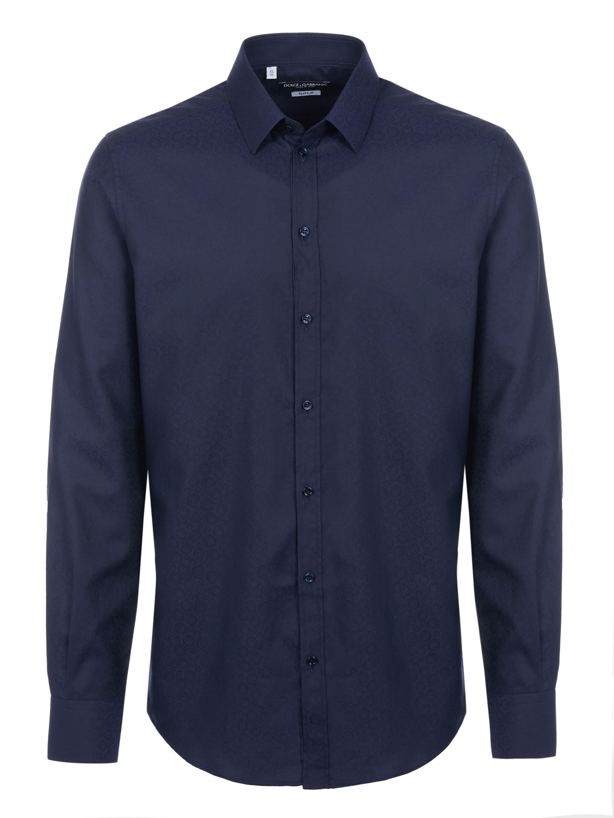 DOLCE & GABBANA Shirt 'Dolce & Gabbana Gold Hemd nachtblau' in Blue: front