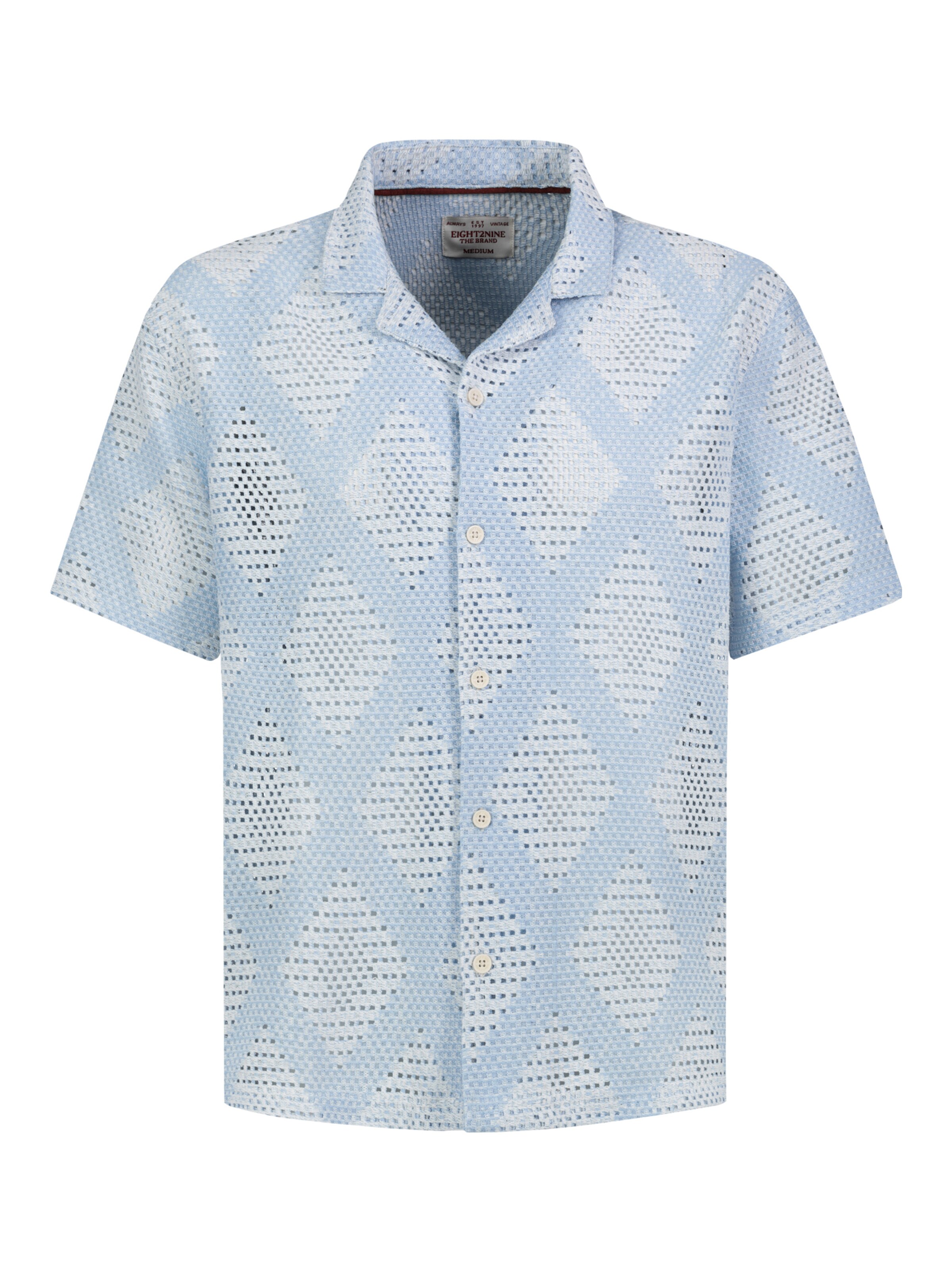 Eight2Nine Button Up Shirt in Blue: front