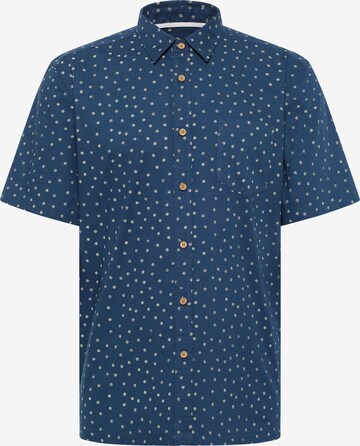 MUSTANG Regular fit Button Up Shirt in Blue: front