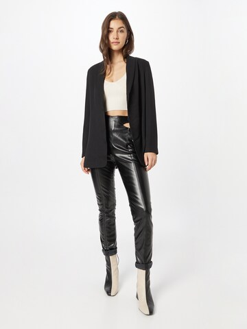 Coupe slim Pantalon Misspap en noir