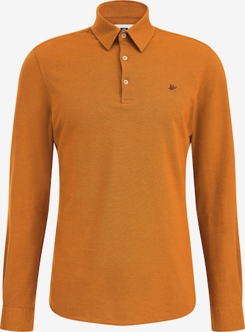 WE Fashion Slim fit T-shirt i orange: framsida