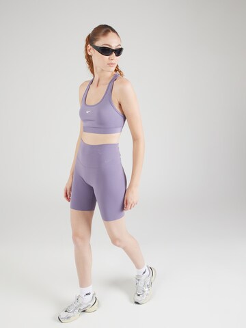 NIKE Bralette Sports bra 'Swoosh' in Purple