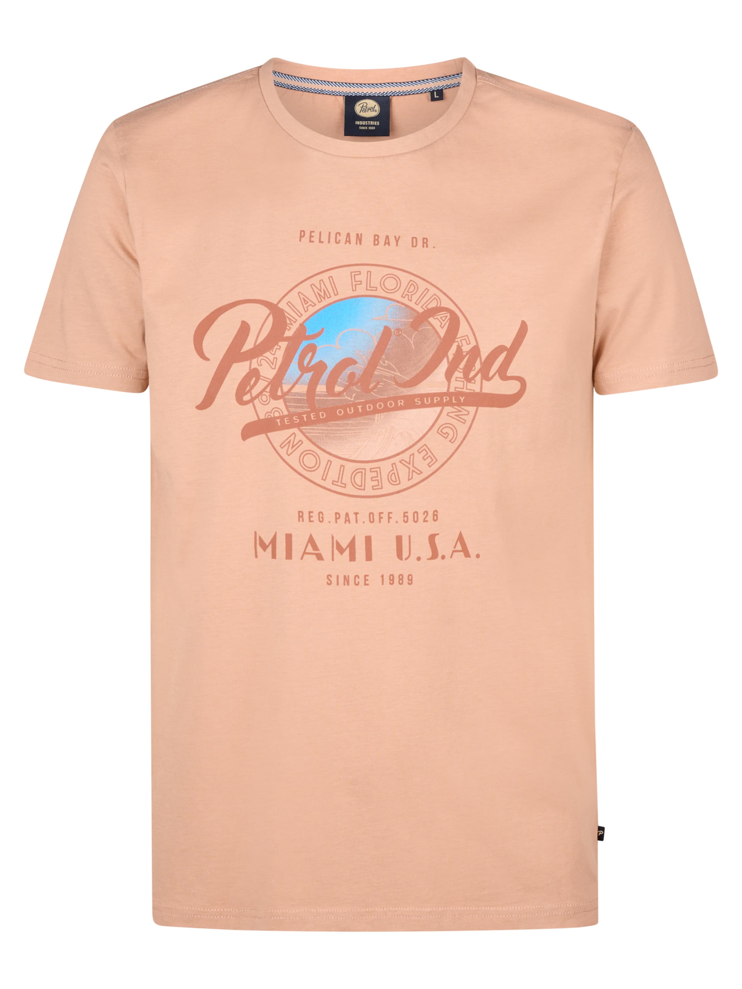 Petrol Industries T-shirt 'Conch' i orange: framsida