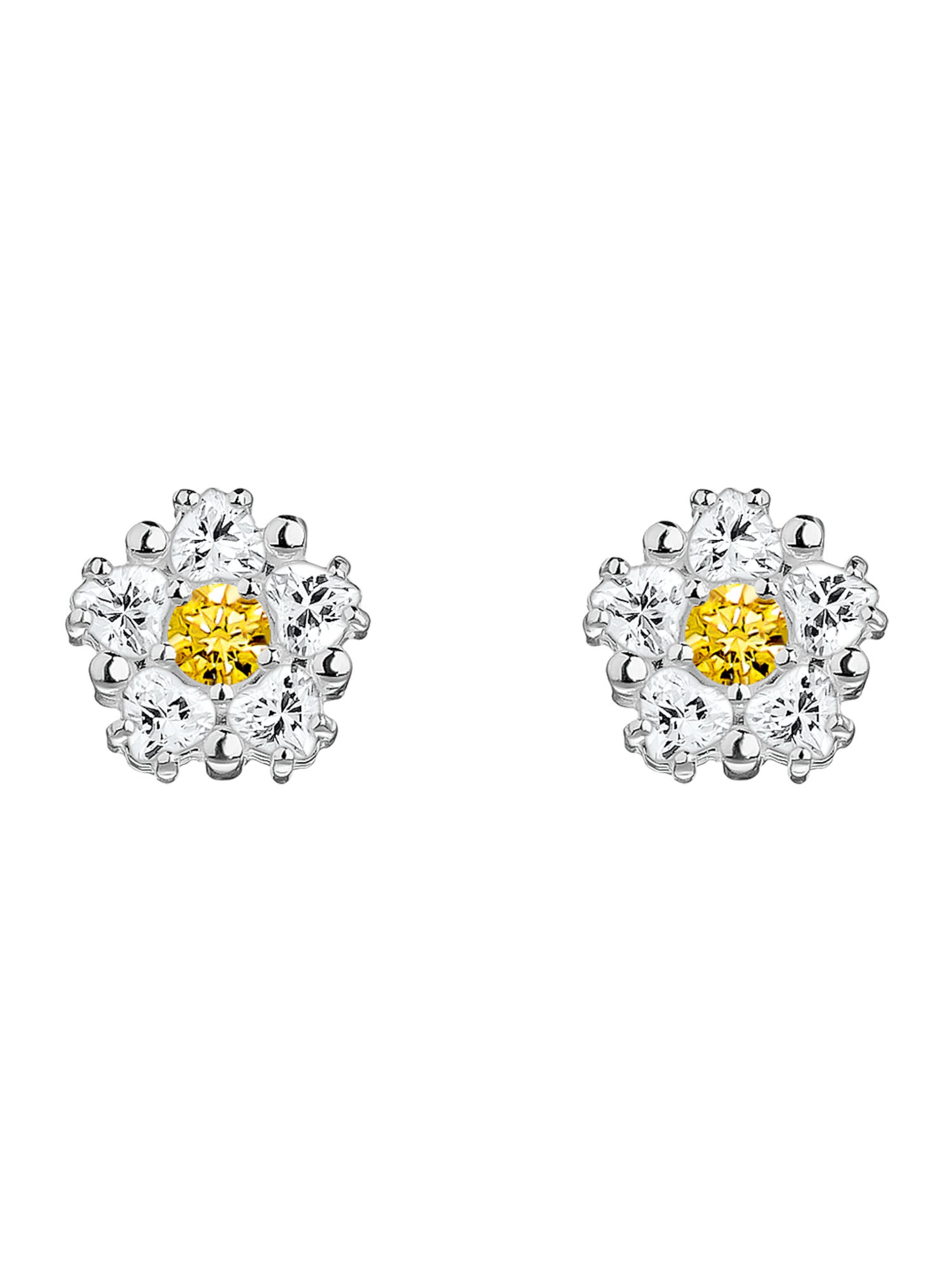 Thomas Sabo Earrings 'Lovely Daisy' in Silver: front