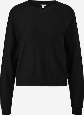 Pull-over QS en noir : devant