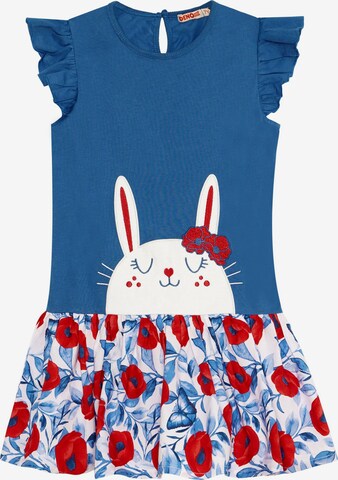 Denokids Dress 'Cute Bunny' in Blue: front
