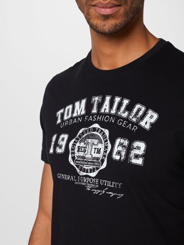 TOM TAILOR - Camiseta en negro