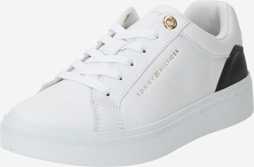Sneaker bassa 'Elevated  Essential Court' di TOMMY HILFIGER in bianco: frontale