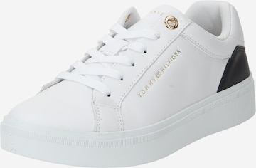 TOMMY HILFIGER - Sapatilhas baixas 'Elevated  Essential Court' em branco: frente