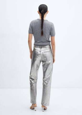 MANGO Regular Jeans in Silber