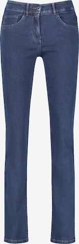 GERRY WEBER Slimfit Džíny 'SOL:INE BEST4ME' – modrá: přední strana