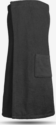 normani Short Bathrobe 'Mardin' in Black: front