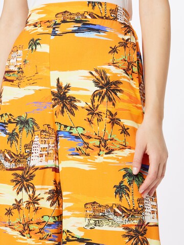 Nasty Gal Wide leg Broek in Oranje