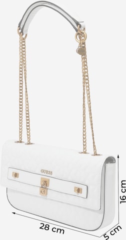 GUESS حقيبة تقليدية 'Isidora' بلون أبيض