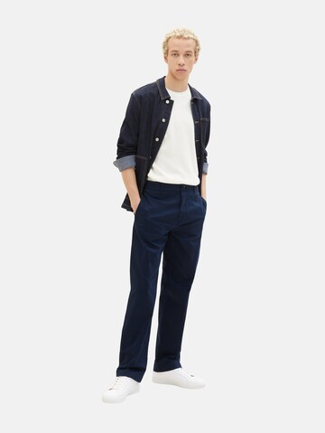 TOM TAILOR DENIM Loosefit Chinohousut värissä sininen