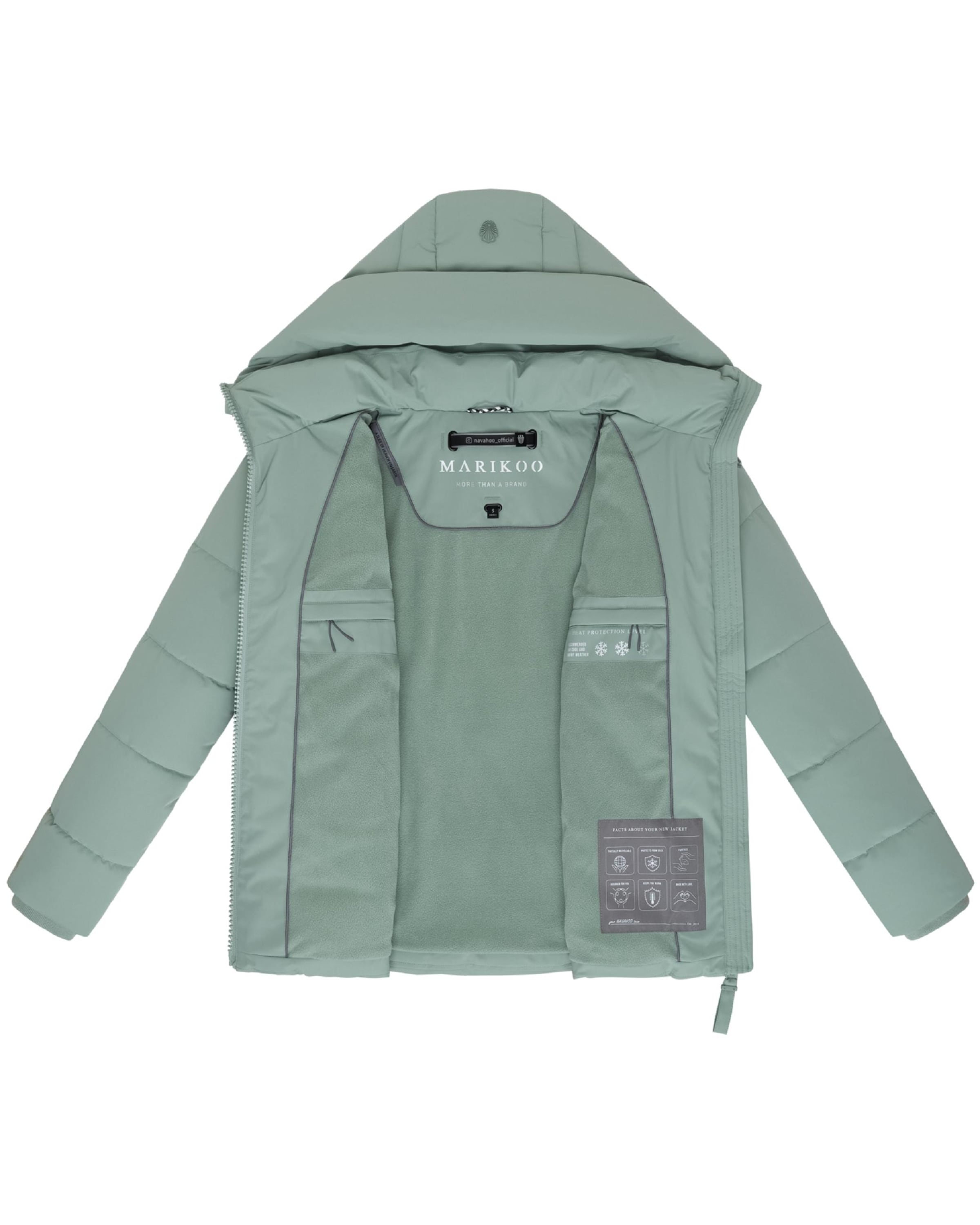 Veste d’hiver 'Kuschelnasee 16' MARIKOO en vert