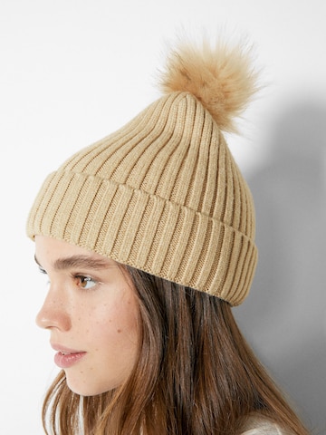 Bonnet Bershka en beige