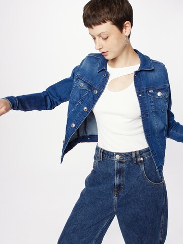 Tommy Jeans Between-Season Jacket 'Vivianne' in Blue