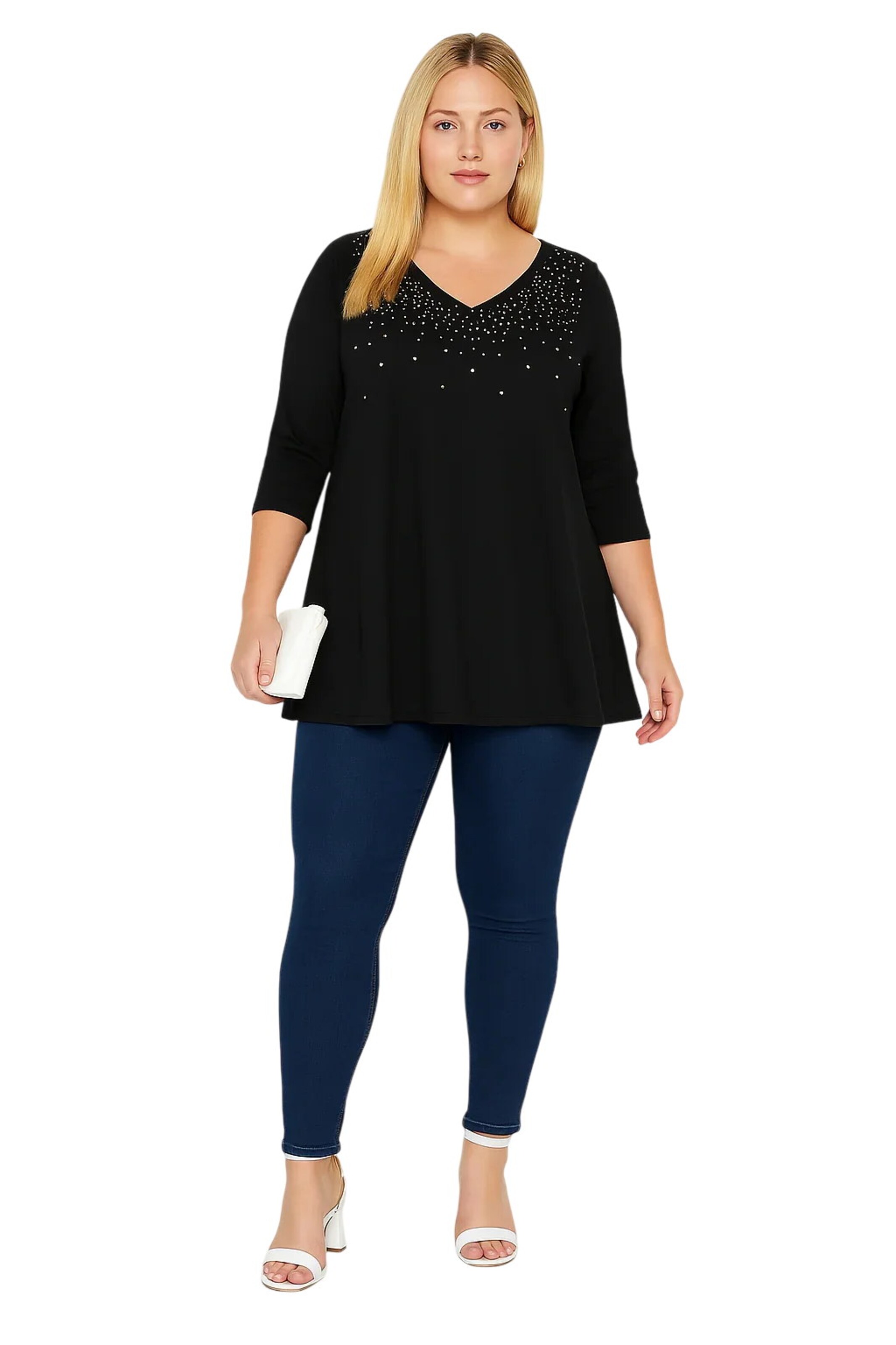 Shape Of You Shirt in Zwart: voorkant