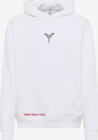 Sweat-shirt 'Fabbricotti' Carlo Colucci en blanc : devant