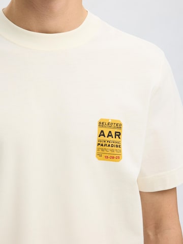 SELECTED - Camiseta en beige