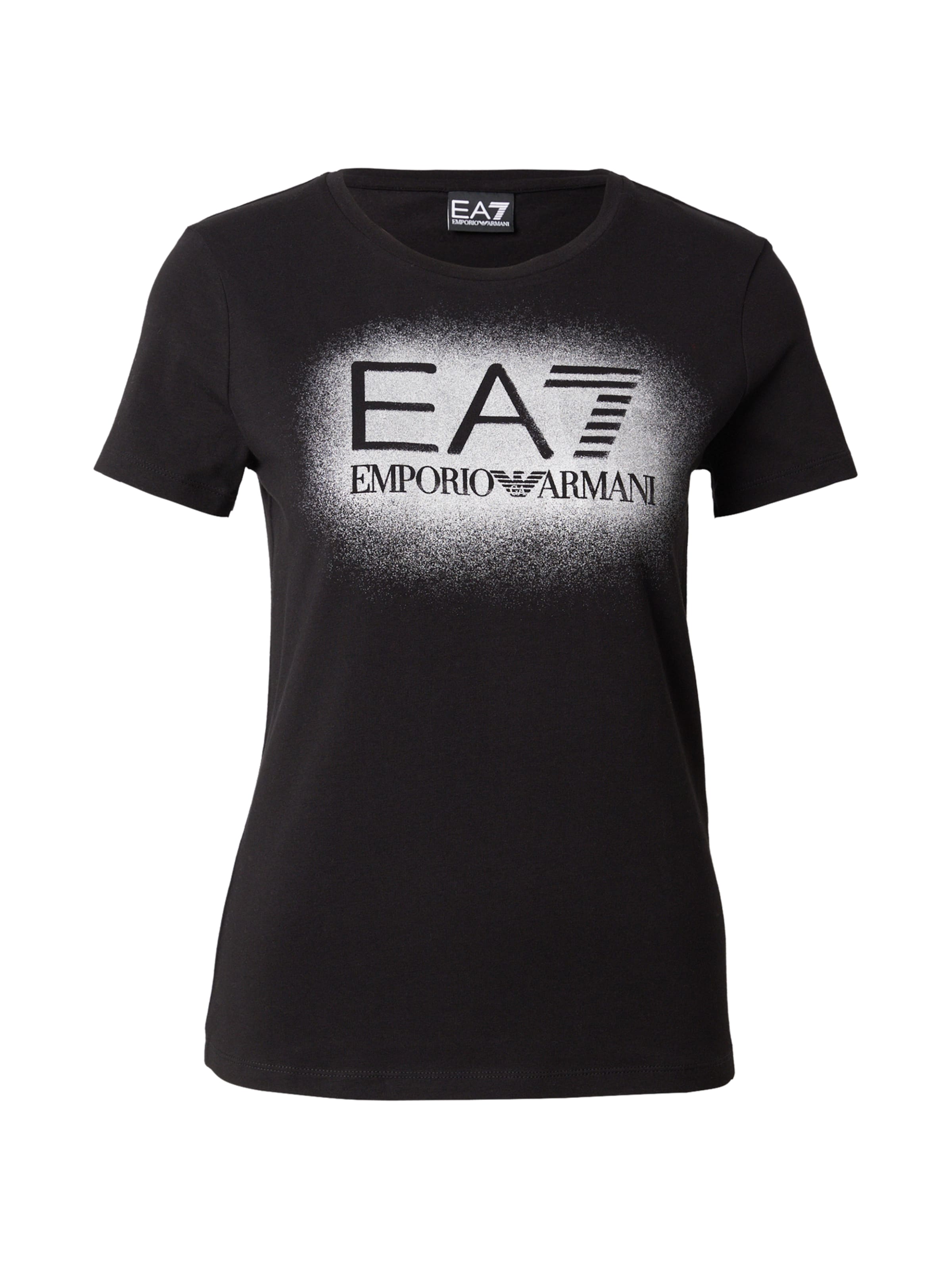 EA7 Emporio Armani Тениска в черно: отпред