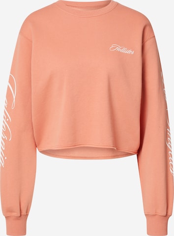 HOLLISTER - Sweatshirt em laranja: frente