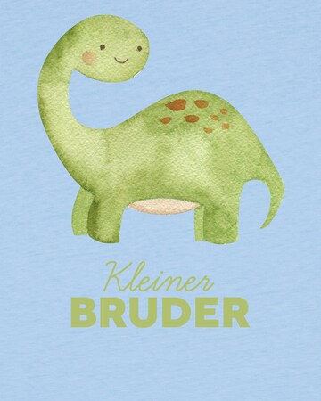 watabout.kids Shirt 'Dinosaurier 04 Kleiner Bruder' in Blauw