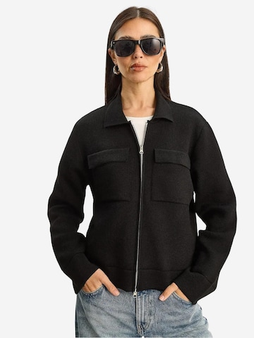 Bianco Lucci - Casaco de malha em preto: frente