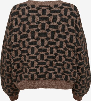 Pull-over 'Geo' ONLY en marron