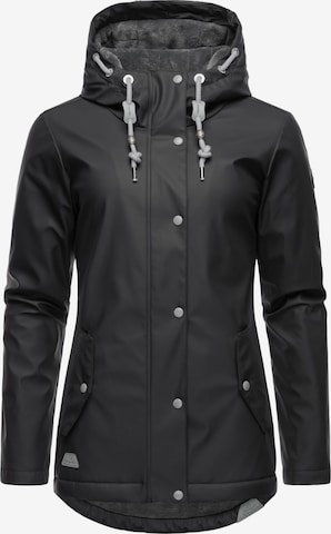 Ragwear Weatherproof jacket 'Marge' in Black: front