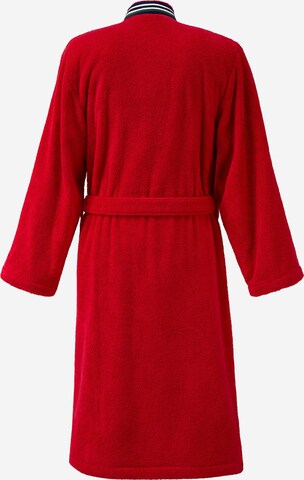 LACOSTE Long Bathrobe 'CLUB' in Red