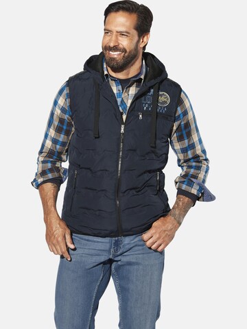 Jan Vanderstorm Vest 'Erkulf' in Blue: front