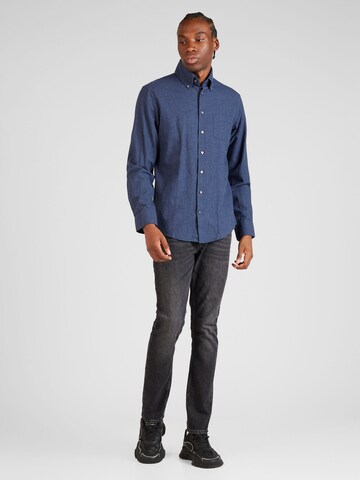 Bruun & Stengade Slim fit Overhemd 'Floyd' in Blauw