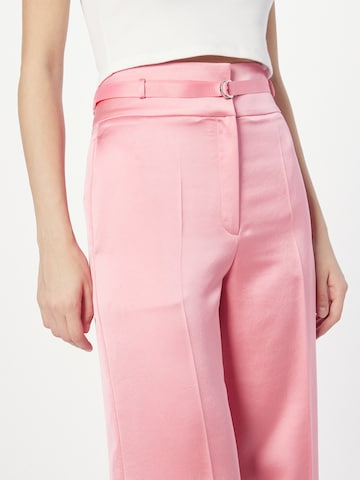 HUGO Red Loose fit Trousers with creases 'Himia' in Pink