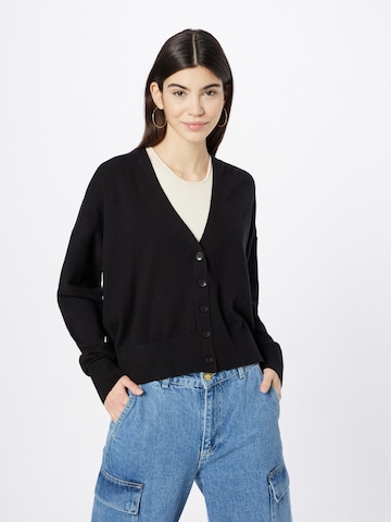 Cardigan Urban Classics en noir : devant