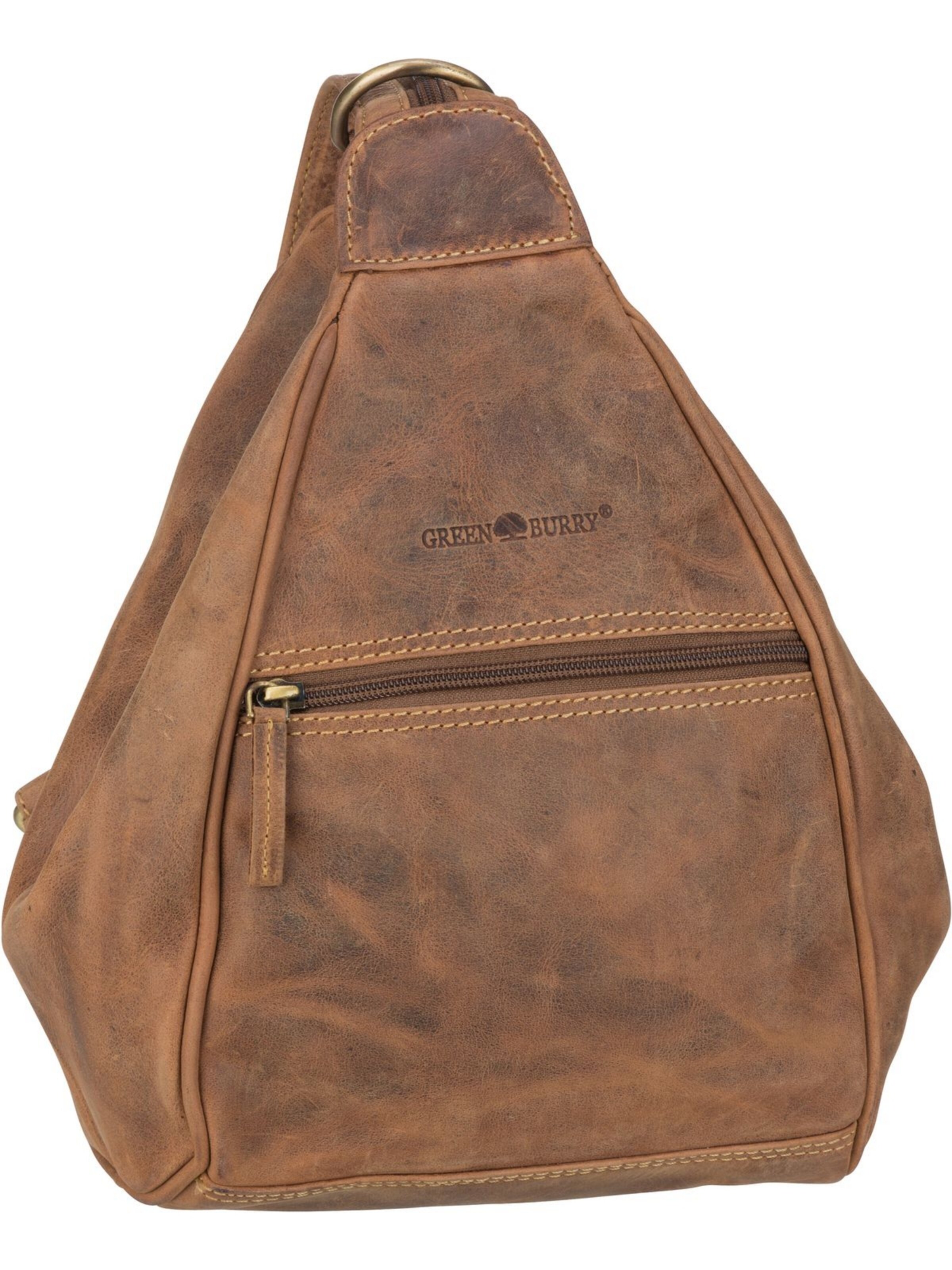 GREENBURRY Backpack ' Vintage 1717 ' in Brown: front