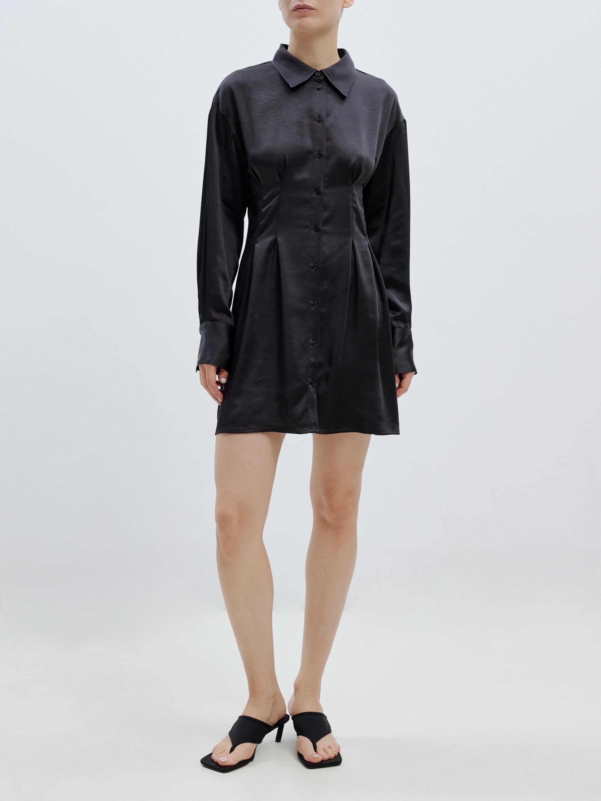 EDITED Produkte Blusenkleid 'Charleen' schwarz