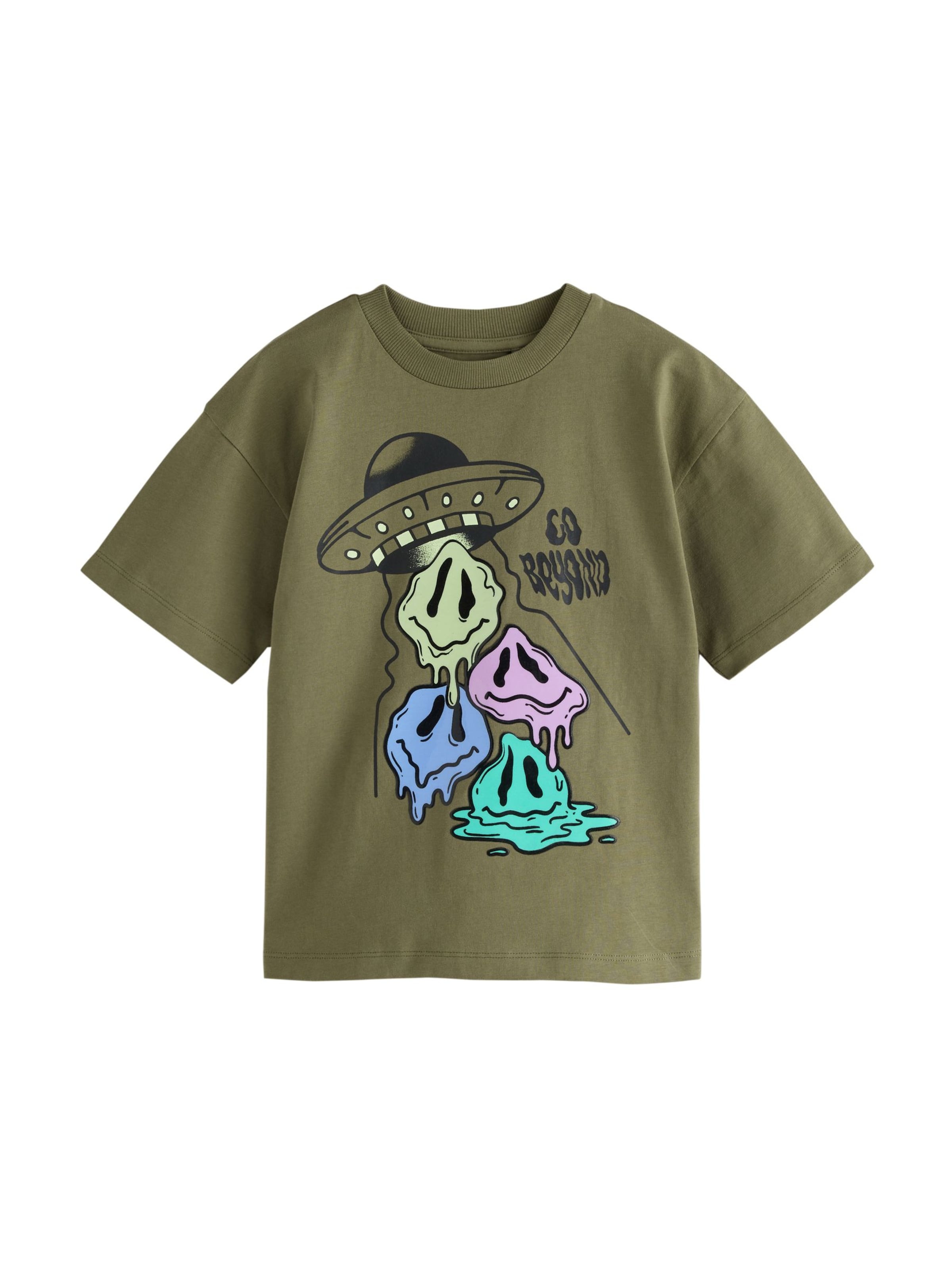 Next - Camiseta en verde: frente