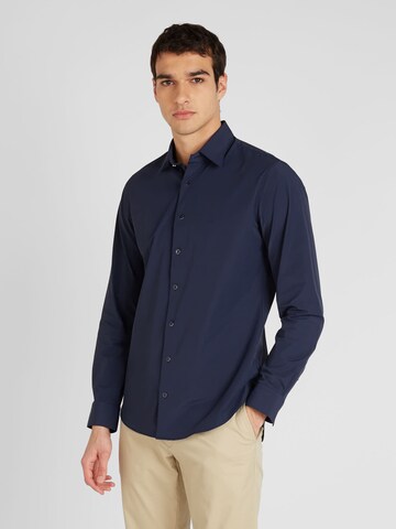 Coupe slim Chemise Michael Kors en bleu : devant