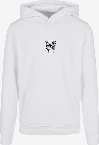 Merchcode Sweatshirt 'Flowers Bloom' in Weiß: predná strana
