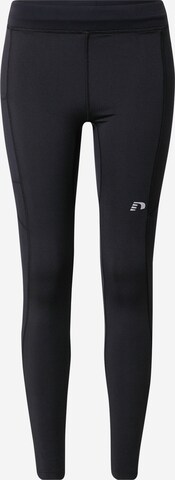 Newline Skinny Spodnie sportowe w kolorze czarny: przód