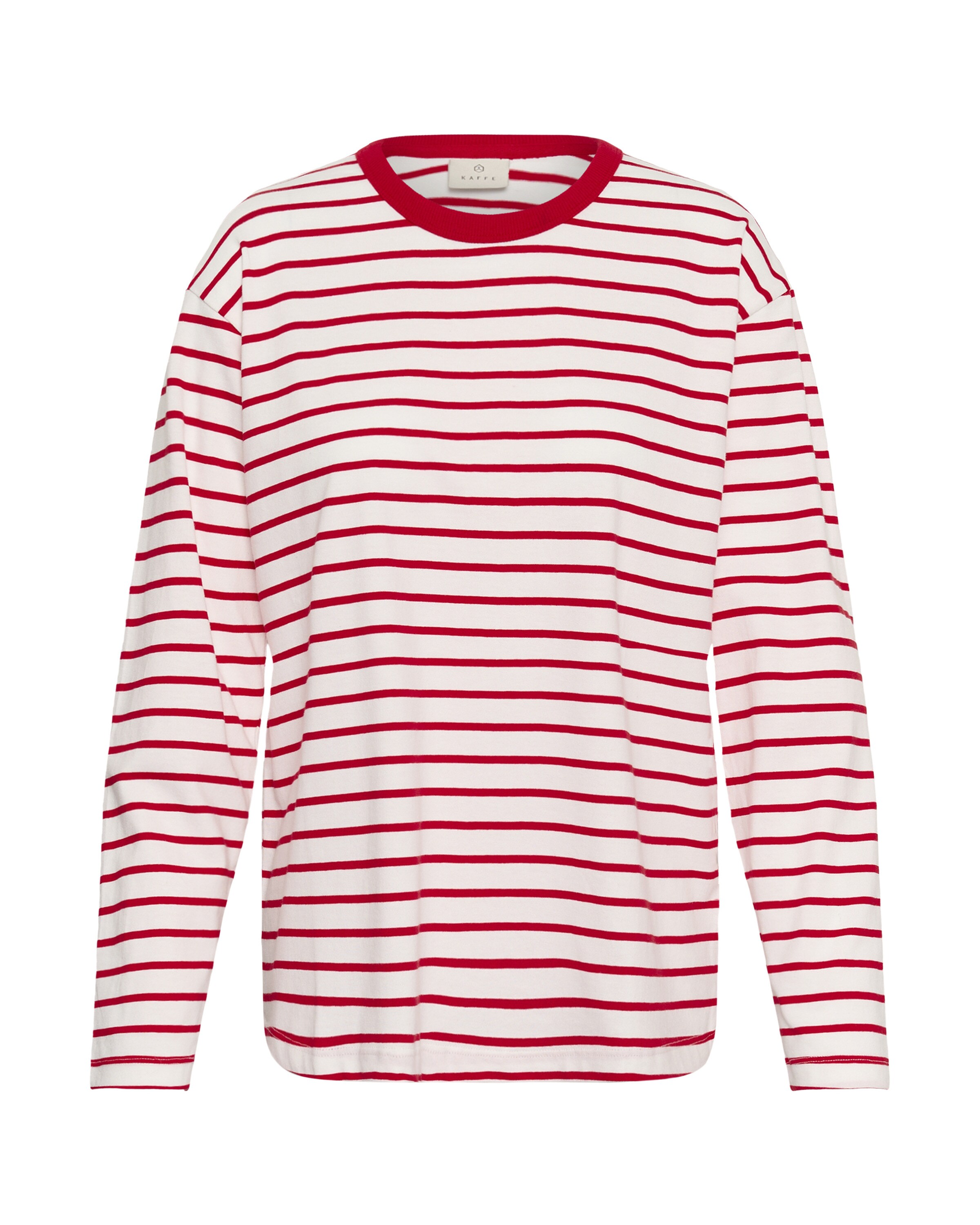 Kaffe Shirt 'KAWinny' in L in Red / White, Item view