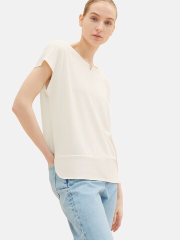 TOM TAILOR T-Shirt in Beige