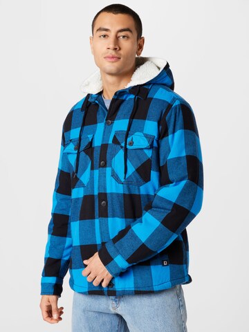 Brandit Between-season jacket in Blue: front