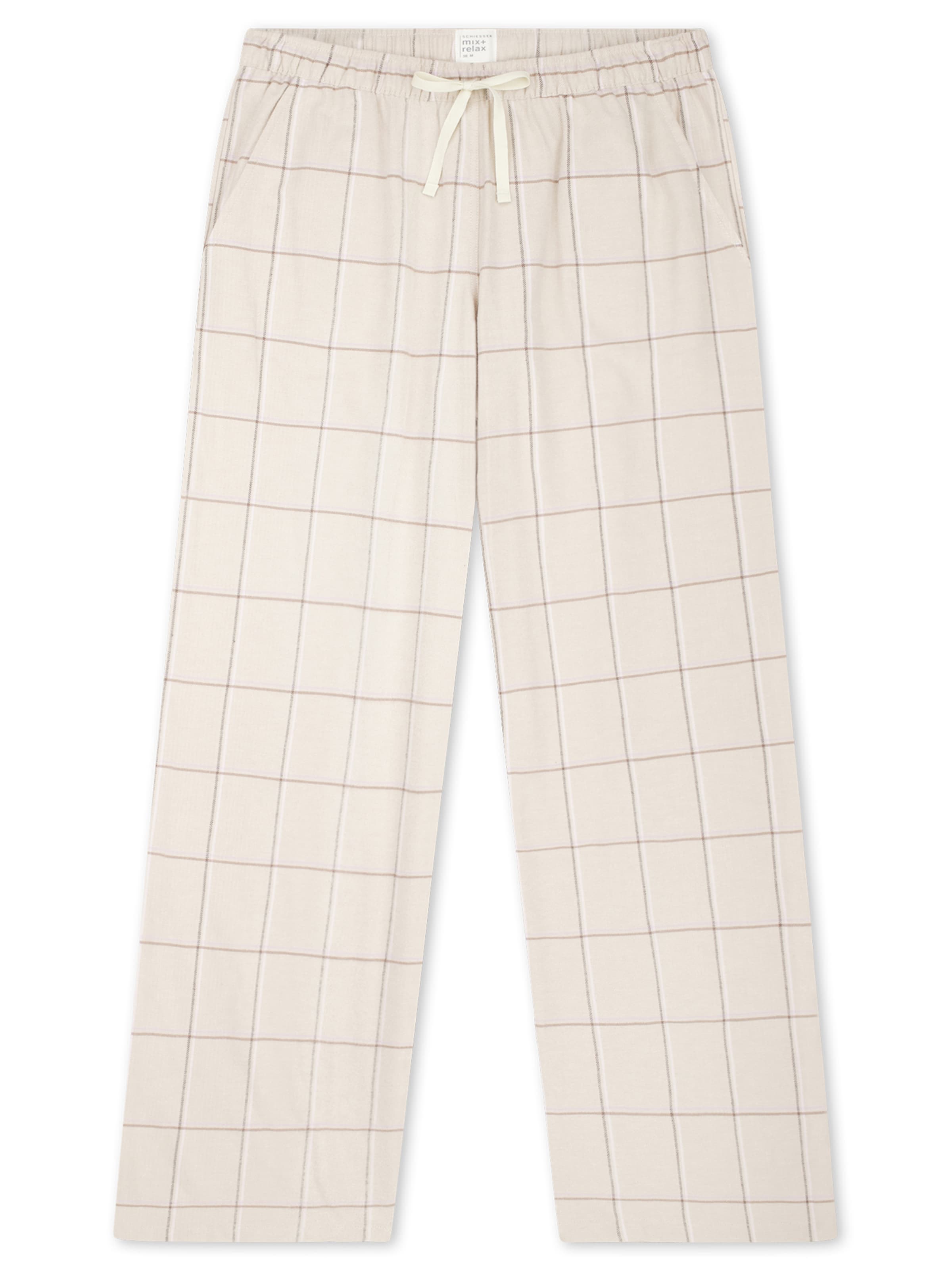 Pantalon de pyjama ' Mix Relax ' SCHIESSER en beige : devant